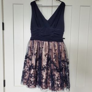 Navy lace dress